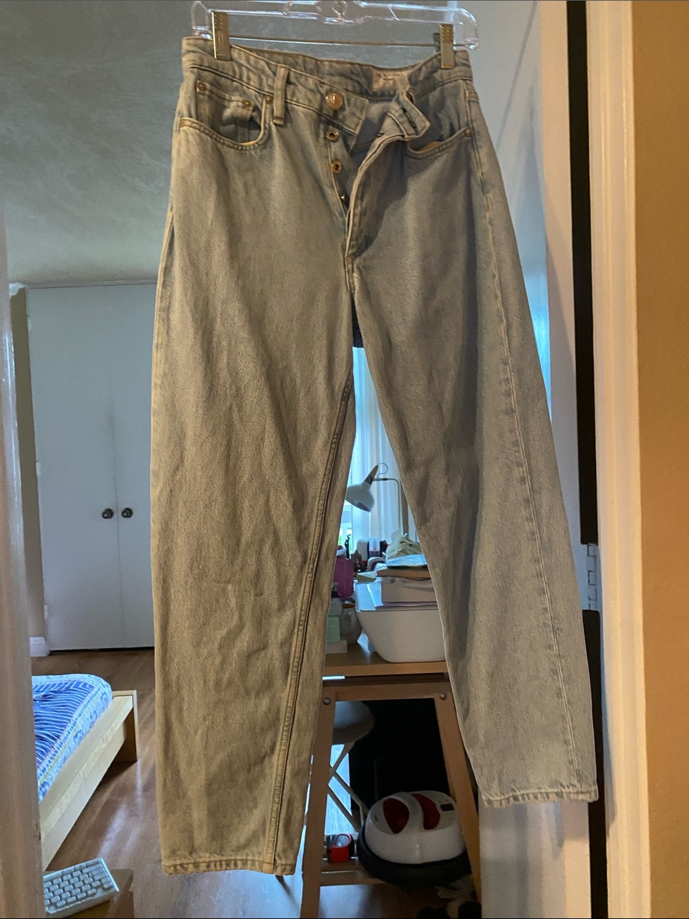 Rag & Bone Alissa high-rise slight barrel leg size 25